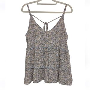 Sienna Sky Cottagecore Y2K Style Prairie Blouse Size Small Floral Ruffle